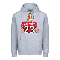 Heather Grey christian mccaffrey back to Premium Hoodie - tuanDangUi