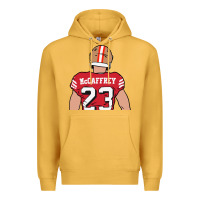 Mustard christian mccaffrey back to Premium Hoodie - tuanDangUi