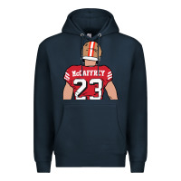 Navy christian mccaffrey back to Premium Hoodie - tuanDangUi