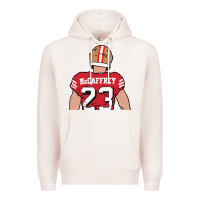 Pale Pink christian mccaffrey back to Premium Hoodie - tuanDangUi