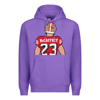 Purple christian mccaffrey back to Premium Hoodie - tuanDangUi