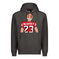 Smoke christian mccaffrey back to Premium Hoodie - tuanDangUi