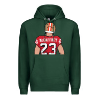 Sports Green christian mccaffrey back to Premium Hoodie - tuanDangUi