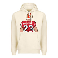 Tofu christian mccaffrey back to Premium Hoodie - tuanDangUi