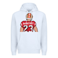 White christian mccaffrey back to Premium Hoodie - tuanDangUi