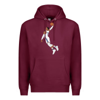 Burgundy russell westbrook dunk Premium Hoodie - tuanDangUi