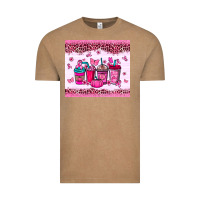 Vintage Coffee Breast Cancer coffee cups Vintage Tee - NancyCooperArtShop