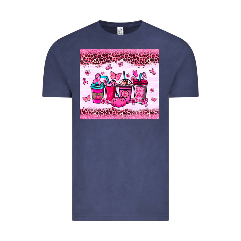 Breast Cancer Coffee Cups Vintage Tee by NancyCooperArtShop | Teevron