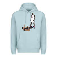 Blue Mist sekou doumbouya over tristan thompson Premium Hoodie - tuanDangUi