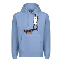 Colony Blue sekou doumbouya over tristan thompson Premium Hoodie - tuanDangUi