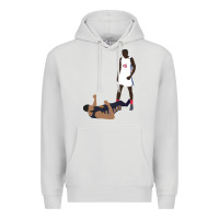 Dove Grey sekou doumbouya over tristan thompson Premium Hoodie - tuanDangUi