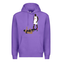Purple sekou doumbouya over tristan thompson Premium Hoodie - tuanDangUi