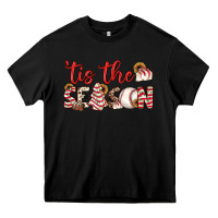 Black tis the season baseball little debbie tree cakes Heavy Core Tee - JahusDesignShop