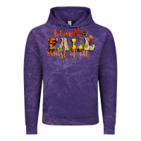 Cloud Purple I love Fall most of Fall Vintage Hoodie - NancyCooperArtShop