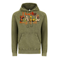 Vintage Olive I love Fall most of Fall Vintage Hoodie - NancyCooperArtShop