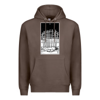Coffee ten of swords   x of swords   tarot card   major arcana   fortune tell Premium Hoodie - tuanDangUi