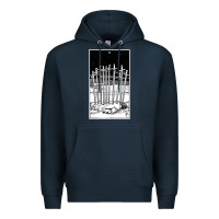 Navy ten of swords   x of swords   tarot card   major arcana   fortune tell Premium Hoodie - tuanDangUi