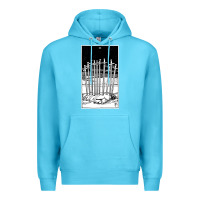Ocean Blue ten of swords   x of swords   tarot card   major arcana   fortune tell Premium Hoodie - tuanDangUi