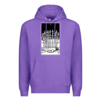 Purple ten of swords   x of swords   tarot card   major arcana   fortune tell Premium Hoodie - tuanDangUi