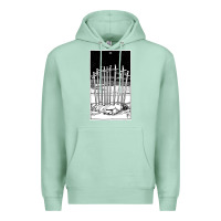 Seafoam ten of swords   x of swords   tarot card   major arcana   fortune tell Premium Hoodie - tuanDangUi
