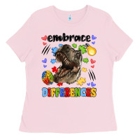 Bubblegum Pink embrace differences Ladies Tee - LillyAllenDesigns