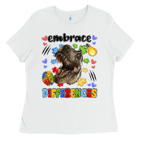 White embrace differences Ladies Tee - LillyAllenDesigns