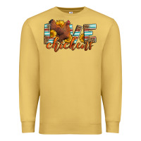 Antique Gold love chickens Premium Sweatshirt - LillyAllenDesigns