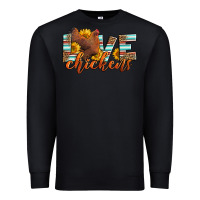 Black love chickens Premium Sweatshirt - LillyAllenDesigns