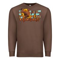 Chestnut love chickens Premium Sweatshirt - LillyAllenDesigns