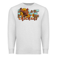 Oatmeal Heather love chickens Premium Sweatshirt - LillyAllenDesigns