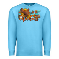 Ocean Blue love chickens Premium Sweatshirt - LillyAllenDesigns