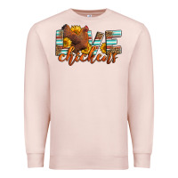Pale Pink love chickens Premium Sweatshirt - LillyAllenDesigns