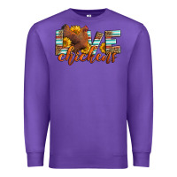 Purple love chickens Premium Sweatshirt - LillyAllenDesigns