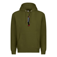 Army Green kyrie irving pointing up Premium Hoodie - tuanDangUi