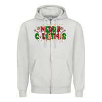 Festive Merry Christmas Greeting Zipper Hoodie | Teevron