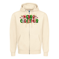 Sandshell festive merry christmas greeting Zipper Hoodie - CowhideDigitalArt