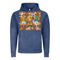 Vintage Denim Fall gnomes Vintage Hoodie - NancyCooperArtShop
