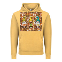 Vintage Mustard Fall gnomes Vintage Hoodie - NancyCooperArtShop