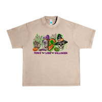 French Oak Peace love Halloween Urban Heavy Tee - NancyCooperArtShop