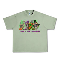 Oil Green Peace love Halloween Urban Heavy Tee - NancyCooperArtShop