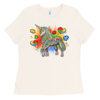 Bone autism unicorn Ladies Tee - LillyAllenDesigns