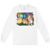 White easter farm chicks and bunny Long Sleeve Tee - RanaPortraitStore