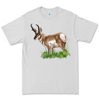 Dove Grey pronghorn Premium Tee - LillyAllenDesigns