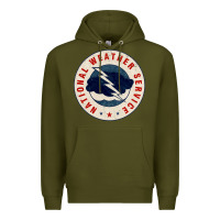 Army Green national weather service nws Premium Hoodie - tuanDangUi