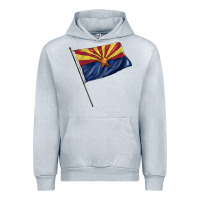 Heather Grey arizona flag Urban Hoodie - BarkalooDesign