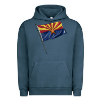 Pigment Midnight Navy arizona flag Urban Hoodie - BarkalooDesign