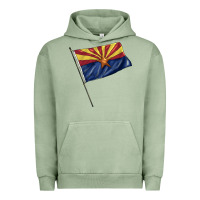 Pigment Oil Green arizona flag Urban Hoodie - BarkalooDesign