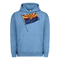 Pigment Pebble Blue arizona flag Urban Hoodie - BarkalooDesign