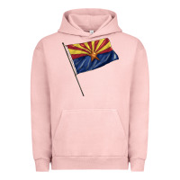 Pigment Salmon arizona flag Urban Hoodie - BarkalooDesign