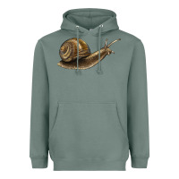 Sage snail Heavyweight Hoodie - LillyAllenDesigns
